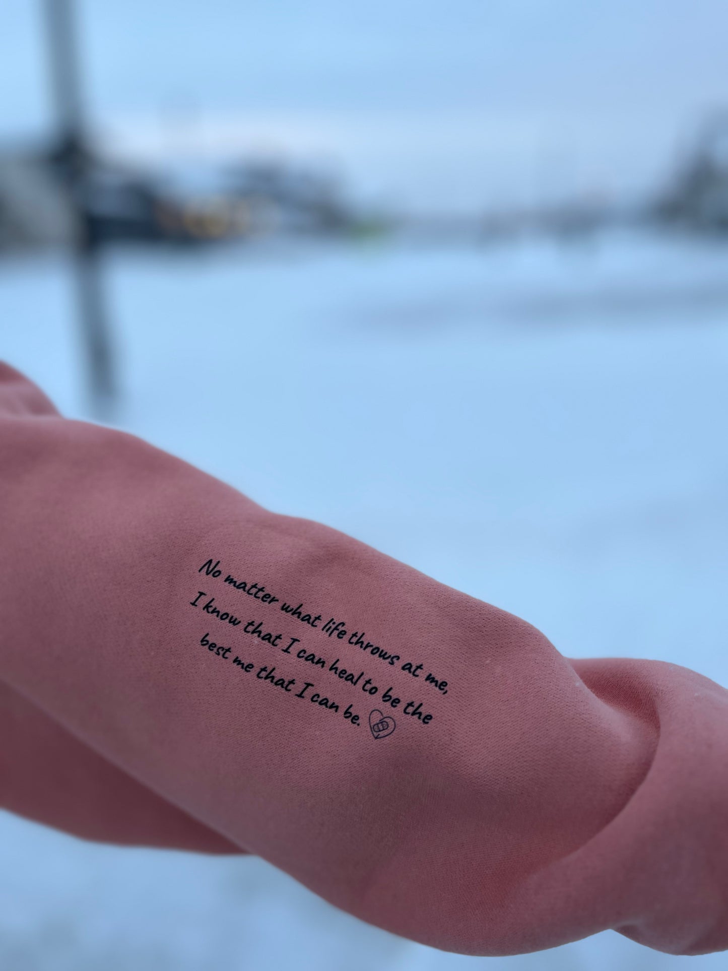 Heal Anyway Hoodie (Pink peach)