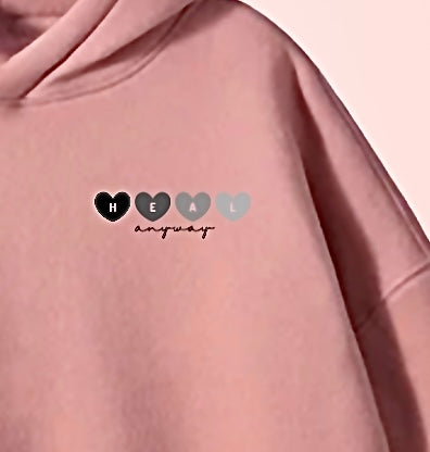 Heal Anyway Hoodie (Pink peach)